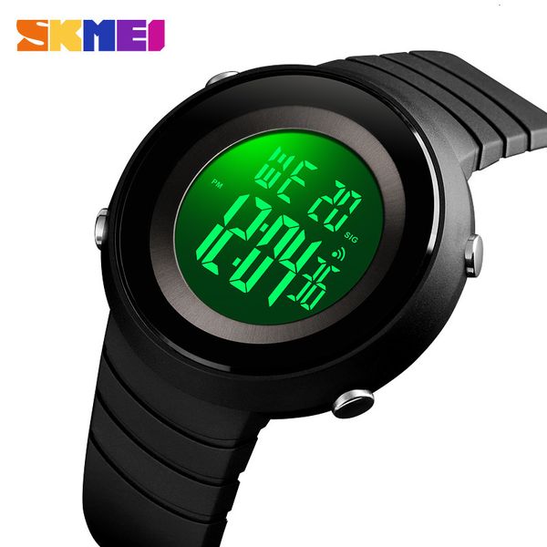 

new single clock skmei sports timer men's bracelet watch digital alarm men's time waterproof men's watch 1507, Slivery;brown