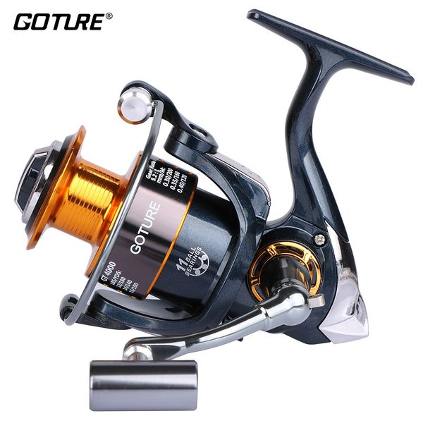 

goture brand original 5.2:1 metal coil spinning fishing reel gt4000 carp fishing feeder fish wheel