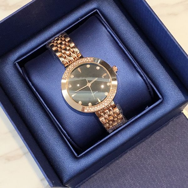 

2019 мода леди роскошные часы женщины специальный дизайн часы с бриллиантом из нержавеющей стали платье часы браслет наручные часы марка жен, Slivery;brown