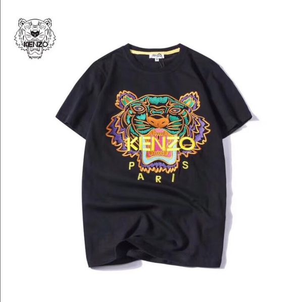 

2019 ummer de igner t hirt for men brand top tiger head letter embroidery luxury t hirt men clothing hort leeve women top 2xl