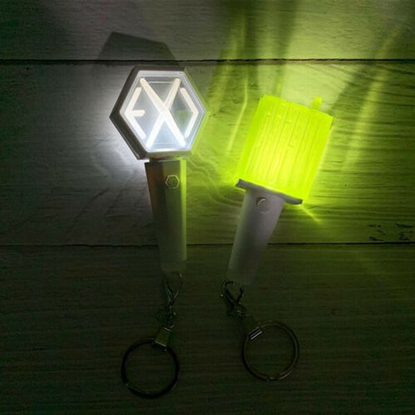 

kpop mini fanlight light stick keyring exo nct concert light stick glow lamp gift, Silver