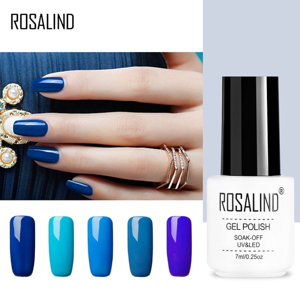 

rosalind gel 1s nail gel polish 7ml blue colors soak off uv nail art beauty manicure polish semi permanent