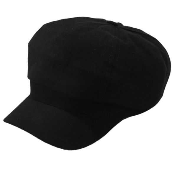 

women wool beret hat british style retro solid color octagonal cap female thick warm winter hats visor cap, Blue;gray