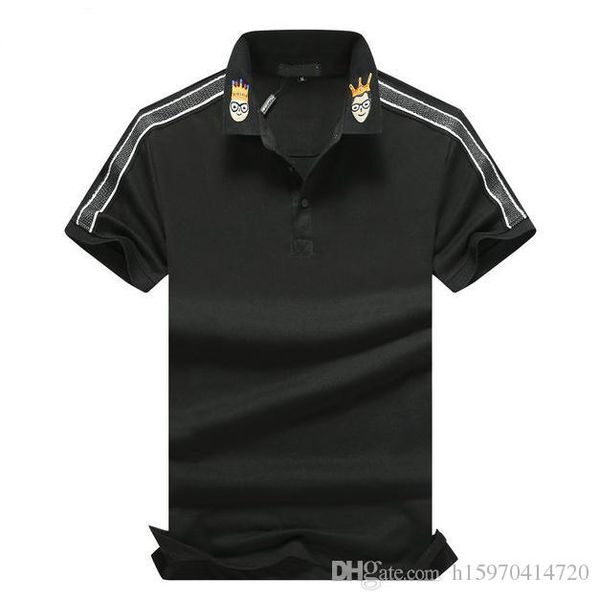 

2019 summer t shirts mens luxury designer t shirts casual comfortable breathable polo plus size m-3xl, White;black