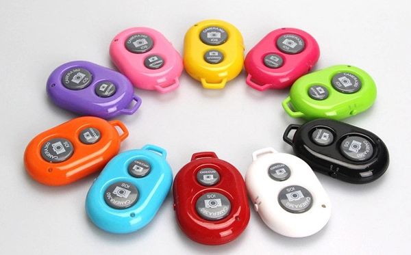 Bluetooth Remote Shutter Câmera Controle Self Timer para iPhone Android iOS Smart Phone 100 pcs / lote Pacote OPP,