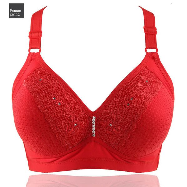 

полный вышивки покрытие bras женщины тонкий кубок lace brassiere для беспроводного b c cup underwears black beige, Red;black