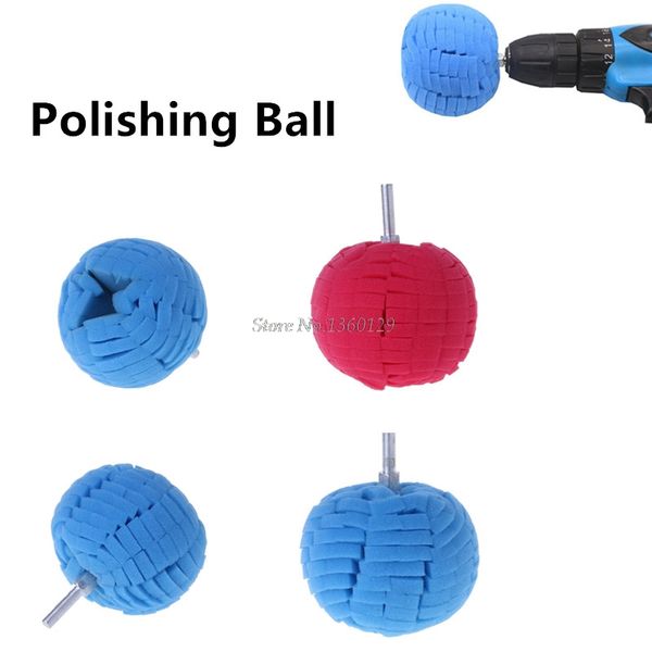 

1pc soft 3"(80mm ) buffing ball finishing pad practical buff polish pad buffer for car polishing polisher colorful auto tools