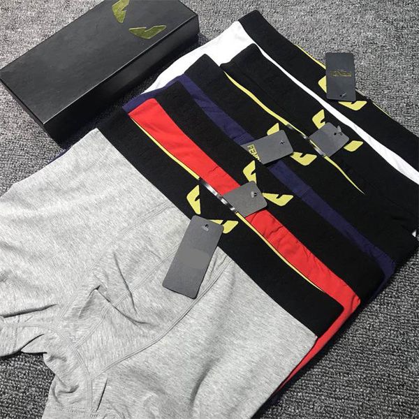 

vintage brand boxer mens underwear for men boxer men's underpants casual man panties comfortable cuecas briefs clothing, Black;white