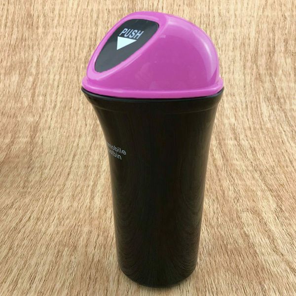 

car trash can leakproof vehicle trash bin garbage can with clip c66