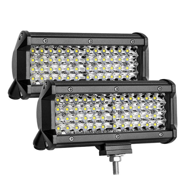 

7 inch 144w combo led light bars spot flood beam 4x4 spot 12v 24v 4wd barra led headlight for auto boats suv atv ilight