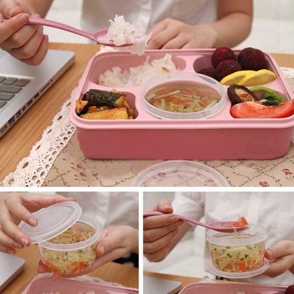 

5 grid microwave bento lunch box bpa lunch box for kids with compartment leakproof food container lunchbox for picnic dinnerware sets