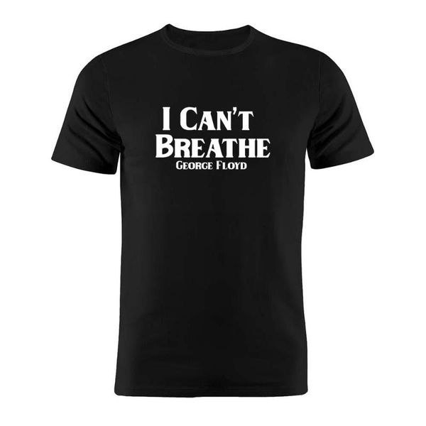

100% cotton t shirt black lives matter i can't breathe artwork tee, White;black