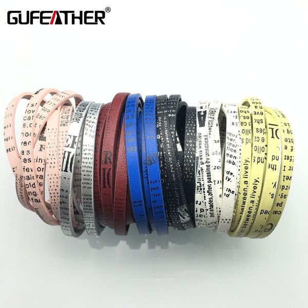 

gufeather p27/5mm english alphabet leather cord/jewelry accessories/jewelry findings/leather lace/accessories for jewelry