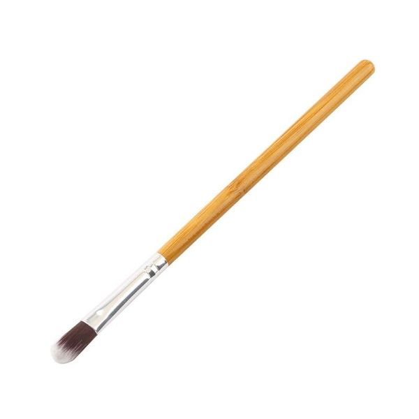 

bamboo handle synthetic fiber facial powder blush brush face concealer cosmetic makeup beauty tool new