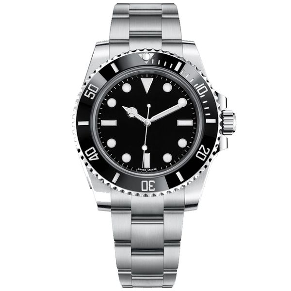 

2020 ceramic bezel mens watches automatic mechanical movement green watch original gliding bracelet 5atm swim wristwatch montre de luxe, Slivery;brown