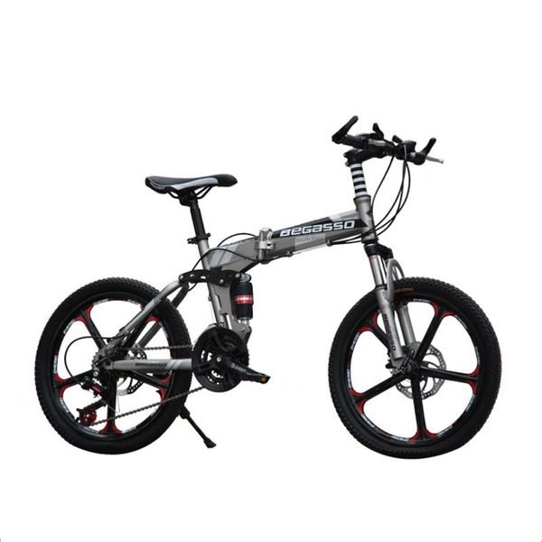 

20 inch folding mountain bike 21 / 24 / 27 speed disc brake children's bike one wheel absorption student zd-bjs20