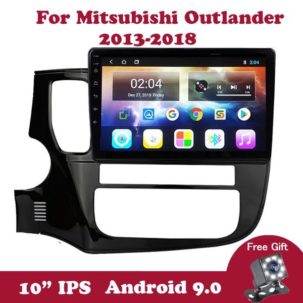 

android 9.0 автомобильный радиоприемник для mitsubishi outlander 3 gf0w gg0w 2012- 2020 2020 gps навигация ips разделенный экран wifi dvd 2d