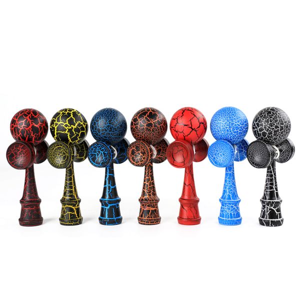 

wooden crack paint kendama juggling ball japanese traditional fidget sports toy