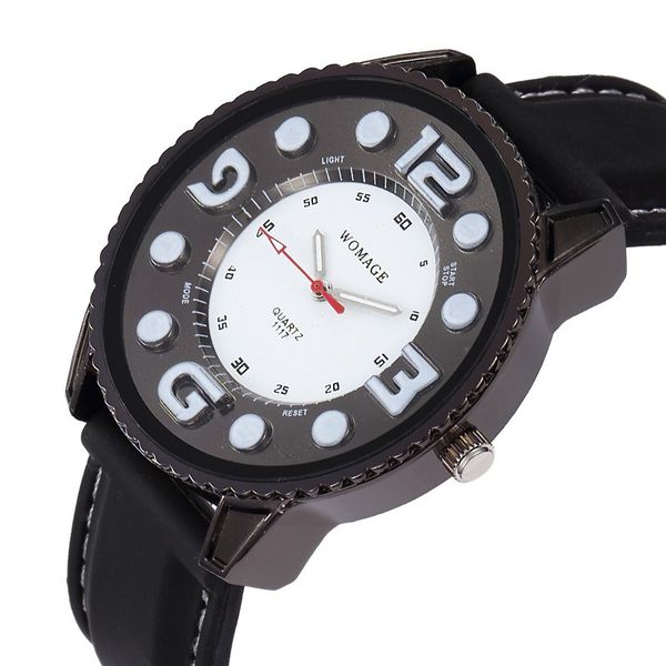 

relojes new watch men quartz leather watch band movement watches men luxury naviforce sport montre homme montre luxe homme, Slivery;brown