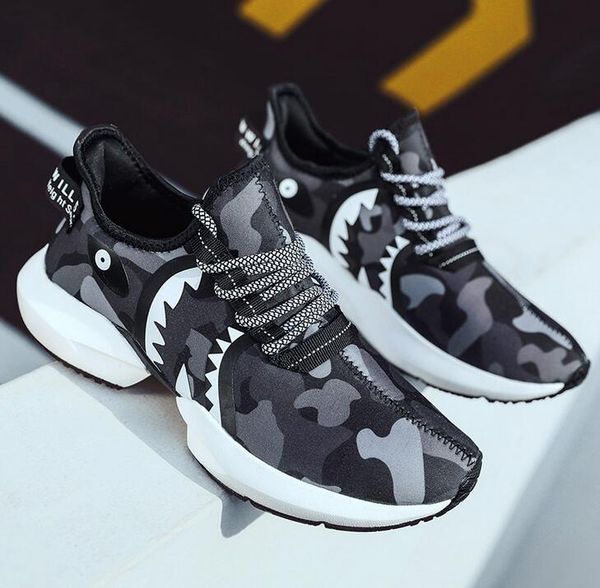 

2019 latest release 3.0b men's sneakers mesh personality geometric abstract pattern outdoor trend jogging men's shoes ing