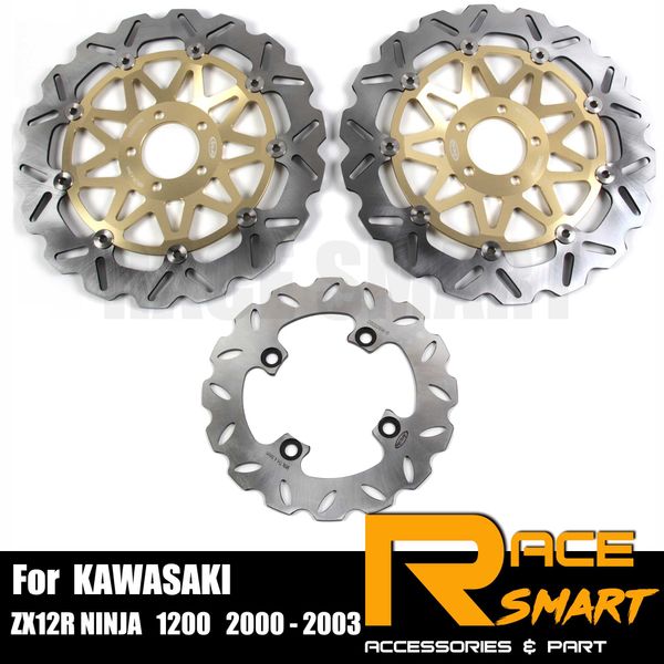 

motorcycle cnc front and rear brake disk disc for zx9r ninja 900 2002 - 2003 floating motorcycles brake rotors zx 9r