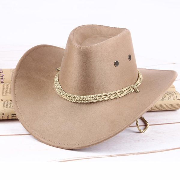 

hat повседневный western cowboy складная вс щит широкий край искусственная кожа лето