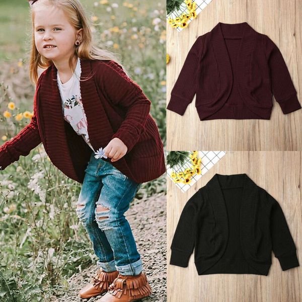 

toddler kid baby girl jacket cardigan coat outerwear knitted sweater clothes, Blue