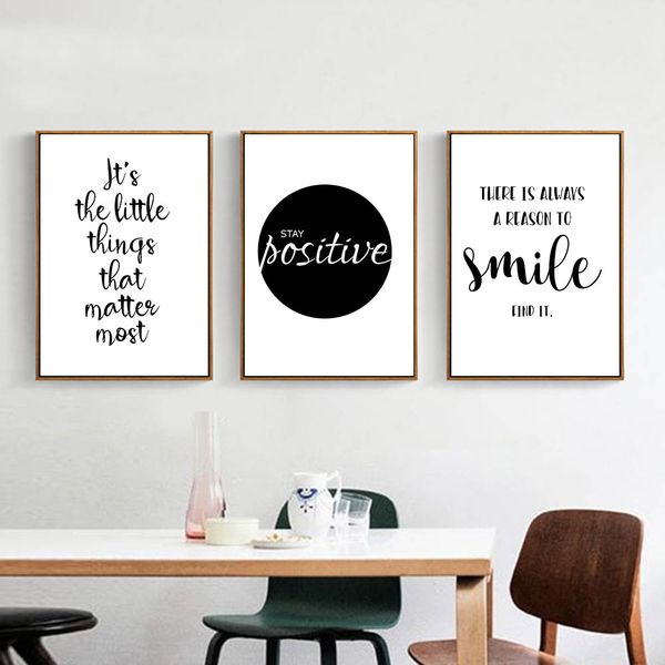 

abstract writing dog minimalist canvas painting living room decoration pineapple wall picture text art poster