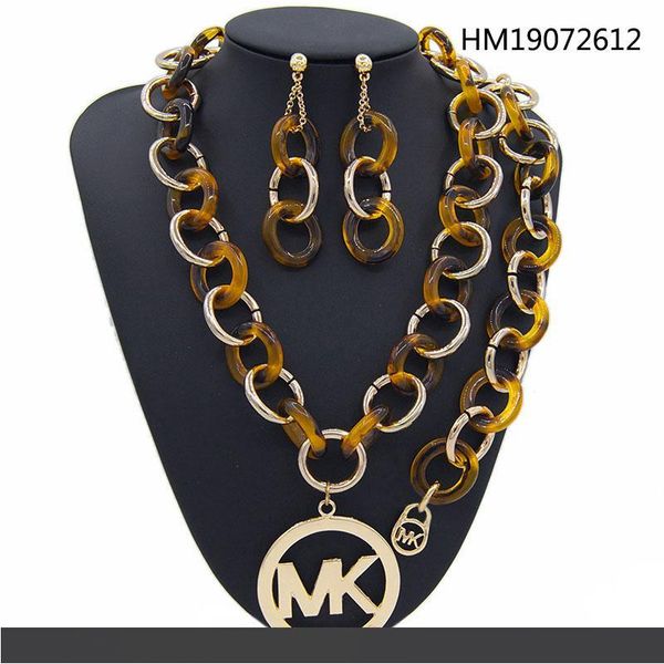 

yulaili высокое качество позолоченный свитер цепи элегантность женщины модный кулон ожерелье серьги ювелирные наборы подарочная коробка бесп, Black