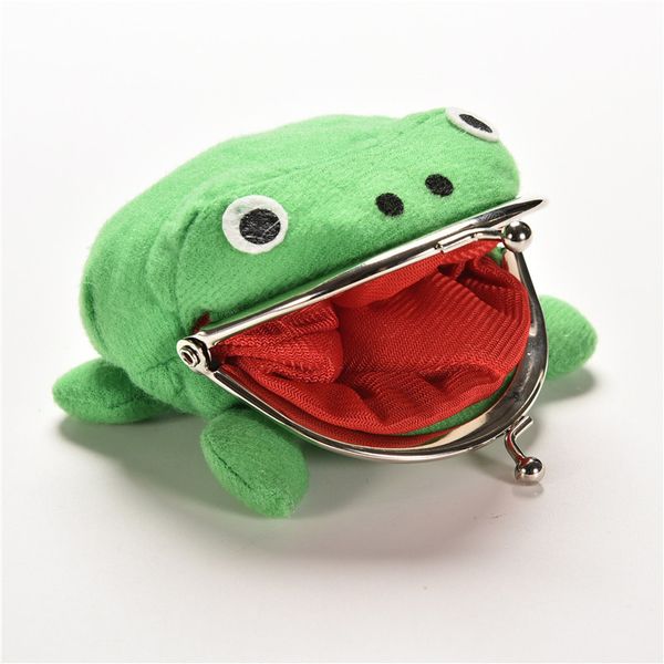 

selling frog wallet anime cartoon wallet coin purse manga flannel wallet cute purse naruto coin holder 1pcs, Red;black