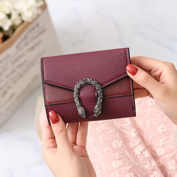 

designer wallets sale short bags wallet retro small wallet red black green womens pure factory change fold mini female brown color prsf