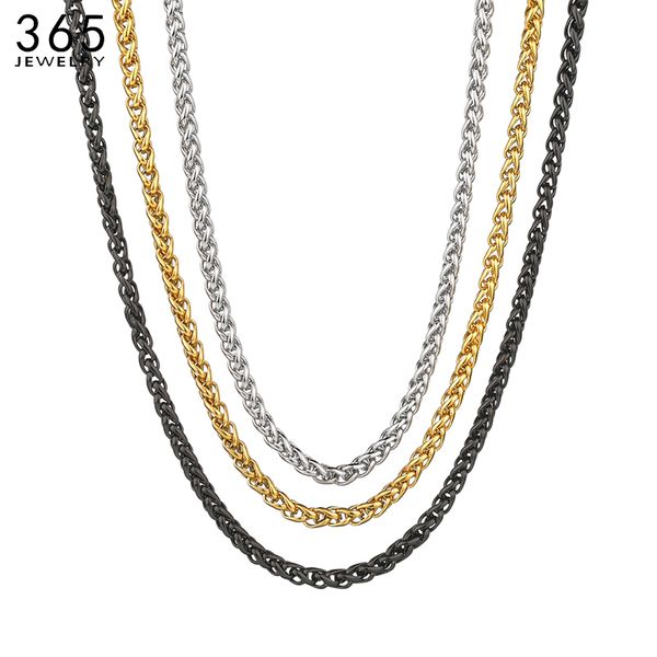 

wholesale stainless steel 3mm/4mm/5mm/6mm/7mm keel chain male necklace silver color rope chain necklace men's jewelry