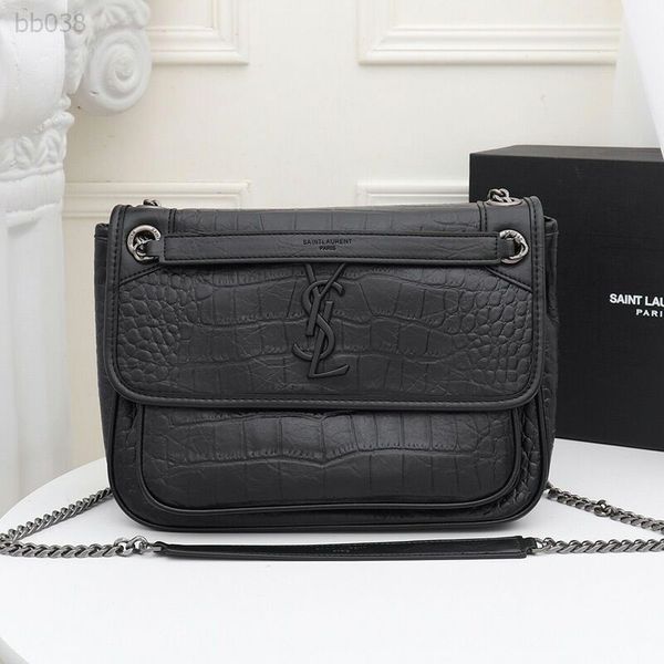 

new fashion simple small black bag texture chain fashion luxury handbag crossbody shoulder women large capacity beige black shoulder bag