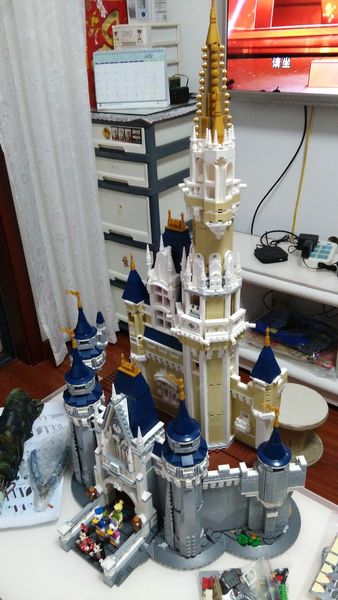 

16008 cinderella castle city model building block kid toys for children gift 4080pcs compatible with movie 71040