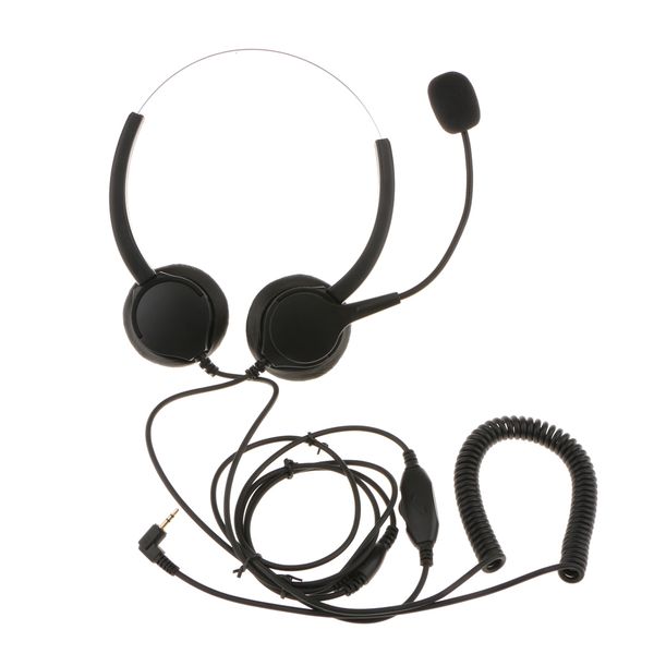 

dual ear telephone headset noise cancelling headset w/ mic for phone sales