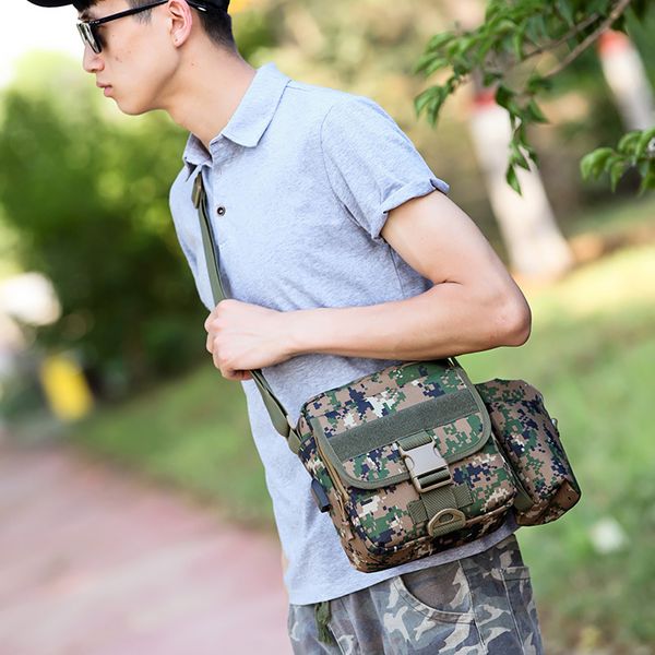 

outdoor shoulder bag men's oxford waterproof sports bag fashion cross-body travel deconstructable shui hu bao