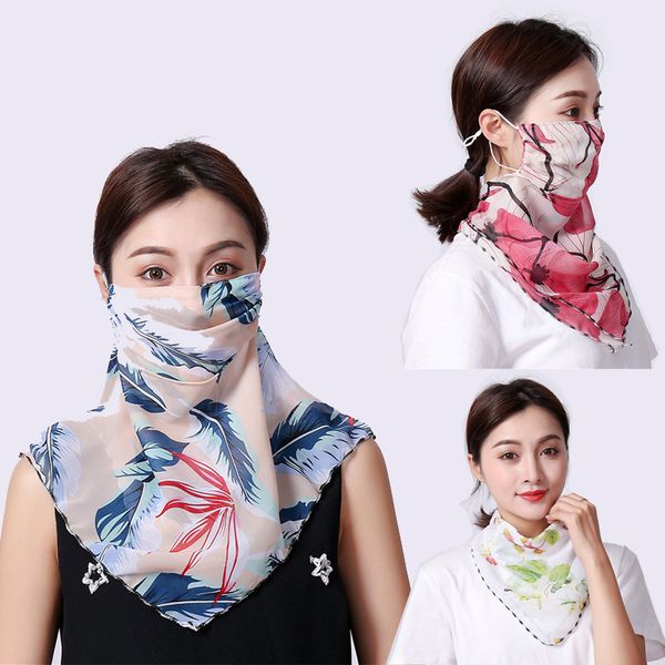 

chiffon square scarf sun-proof silk scarf foulard femme elegant women's wrap handkerchief bandana accessories mask, Blue;gray