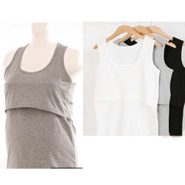 

casual pregnancy tank nursing vest maternity clothes pregnant women t-shirt breastfeeding cami tank soft cotton shirts