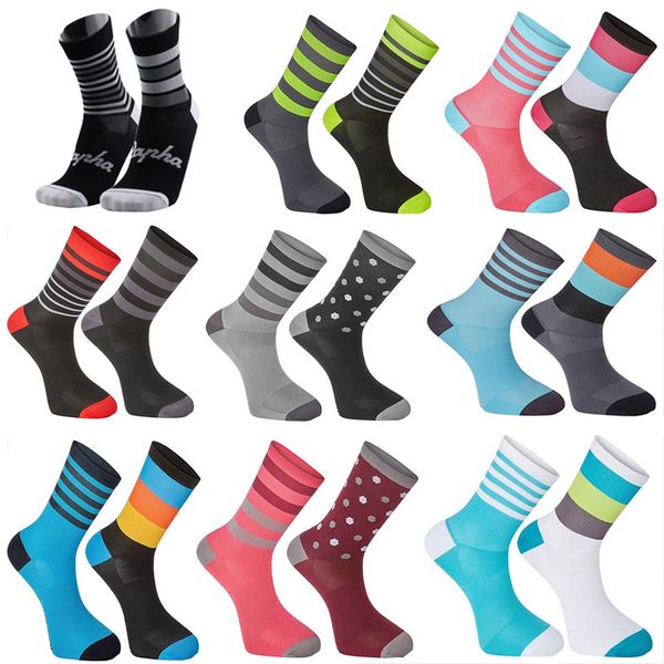 

2019 new cycling socks professional brand sport socks breathable bicycle sock outdoor racing big size 6 colors s14, Black
