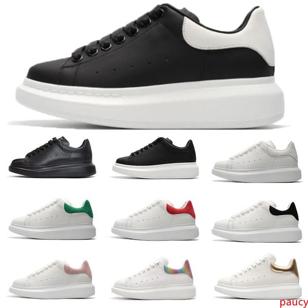 

designer men women casual shoes fashion smart platform trainers flats thick sole velvet leather walking platform luxury dress party sneakers