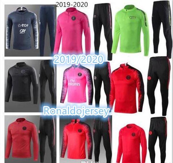 

высокое качество 2019/2020 звезда обучение одежда куртка спортивная нидерланды ноги griezmann куртка тренировочный костюм размер s-xl, Black
