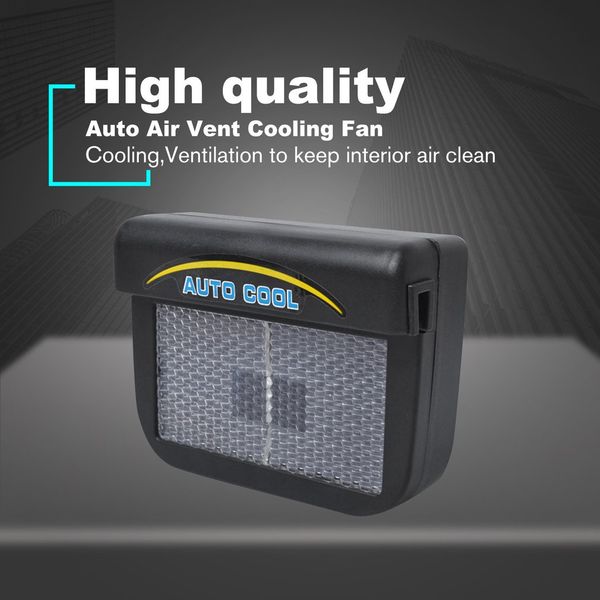 

solar powered car window windshield auto air vent cooling cool fan air conditioner ventilator cooler system sale