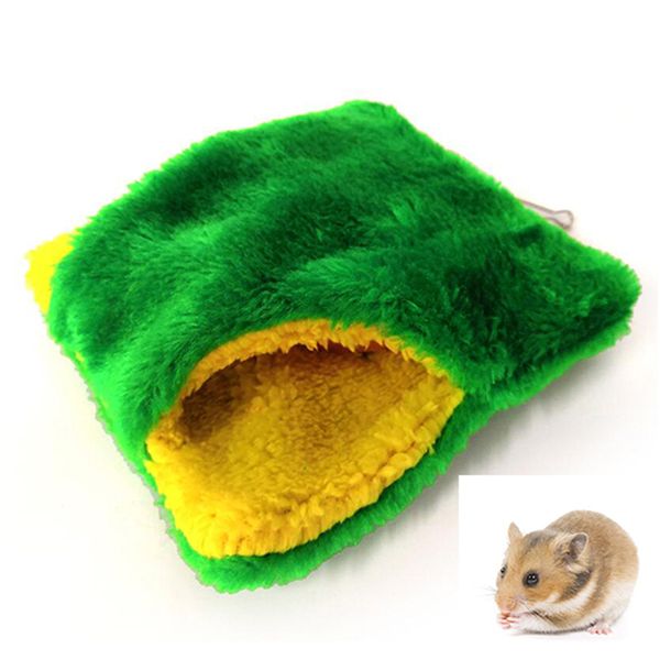 

small guinea pig hamster toy tubes tunnels warm hamster cage house parrot bird cage hedgehog chinchilla double hole sleeping bag