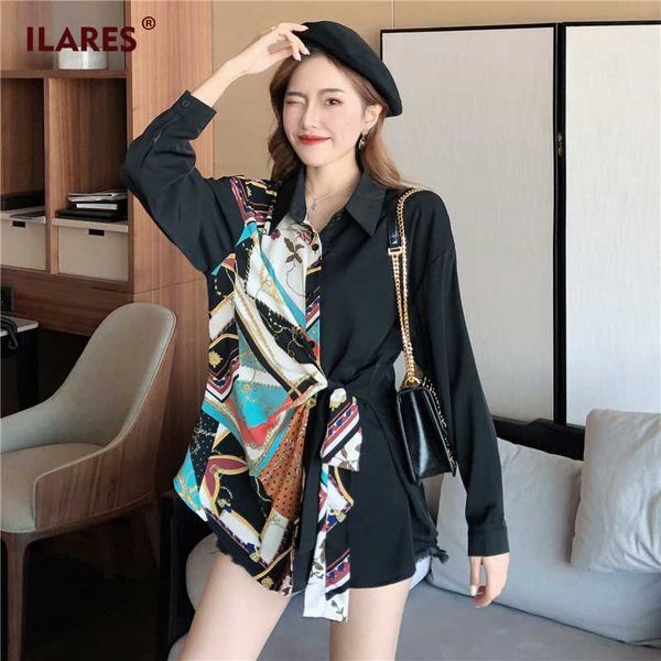 

ilares блуза женщины женская топы и блузки плюс размер женщина рубашки одежда женская мода узелок сращивание элегантный шифон туники, White