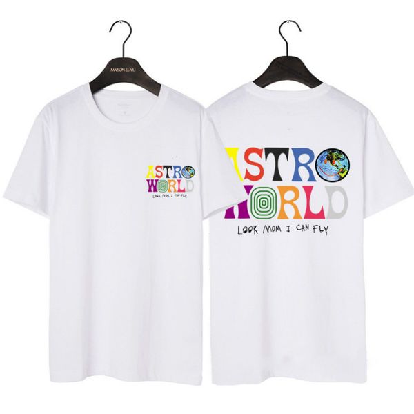 

cotton 100% travis scott astroworld concert merch summer men's and women's cotton t-shirts 2018 new products hip hop street, White;black