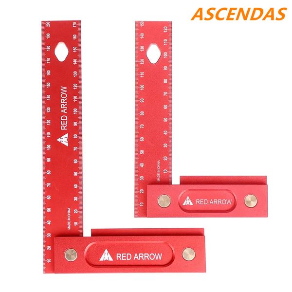 

150/200mm metric precision woodworking square aluminum alloy wide seat scribing tool l 90 degrees right angle ruler tp-0380