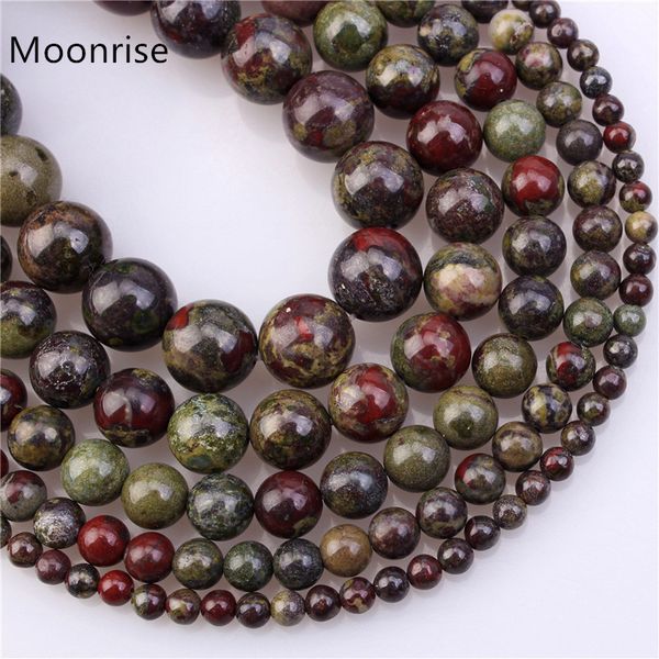 

4 6 8 10 12mm natural dragon blood jasper gemstone gem round loose beads for jewelry making 1 strand 15, Blue;slivery