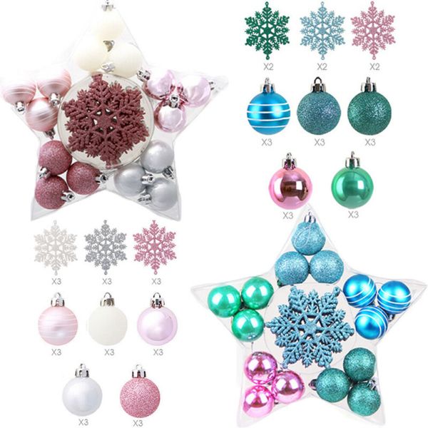 

christmas tree bauble set glitter chic christmas tree ball baubles xmas party hanging ornament new year decoration