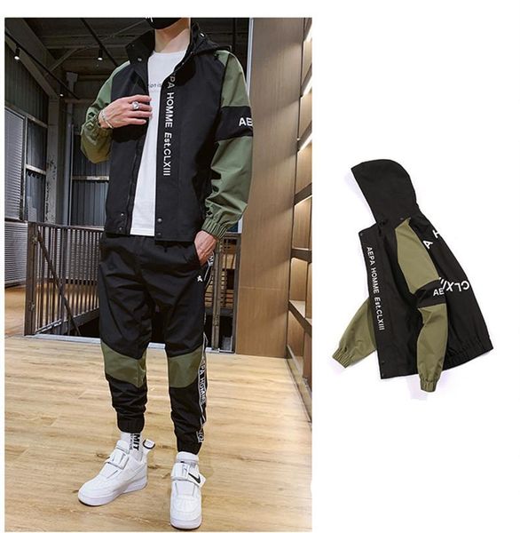 

mens designer tracksuits with fashion letter embroidery street sports styles 2pcs sets spring autumn casual clothes, Gray