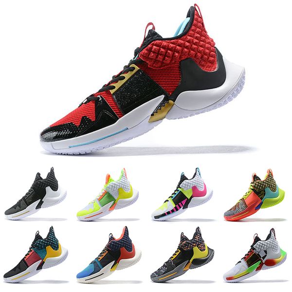 

2019 New Why Not Russell Westbrook II zer0.2 basketball shoes men Black White sneakers zero 2 original trainers us size 7-12